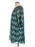 Buttons 100% Polyester Chevron-herringbone Teal Casual Dress Size L - photo 5
