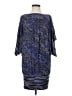 BCBGMAXAZRIA Graphic Blue Cocktail Dress Size S - photo 1