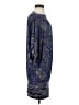 BCBGMAXAZRIA Graphic Blue Cocktail Dress Size S - photo 4