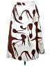 Unbranded 100% Polyester Graphic Brown Casual Skirt Size XXL - photo 1