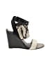 Vince. Animal Print Multi Color Ivory Wedges Size 8 - photo 1