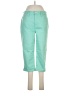 Talbots Color Block Green Jeans Size 8 - photo 1