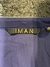 IMAN 100% Polyester Blue Short Sleeve Blouse Size S - photo 7