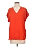 Nikibiki 100% Polyester Orange Short Sleeve Blouse Size S - photo 1