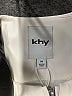KHY 100% Polyurethane Solid Ivory Sleeveless Blouse Size M - photo 7