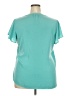 Maurices 100% Polyester Teal Short Sleeve Top Size XXL - photo 2