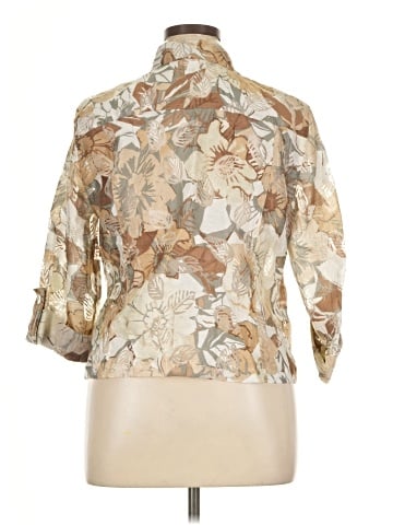 Ruby Rd. 3/4 Sleeve Button-Down Shirt (view 2)