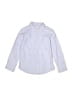 Jacadi Hearts Blue Long Sleeve Button-Down Shirt Size 5 - photo 1