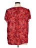 Fun2Fun 100% Polyester Hearts Red Short Sleeve Blouse Size 1X - photo 2