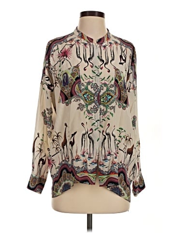 ETRO Long Sleeve Silk Top (view 1)