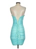 Alyce 100% Polyester Teal Blue Cocktail Dress Size 4 - photo 2