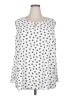 Jones Studio White Sleeveless Blouse Size 2X - photo 1