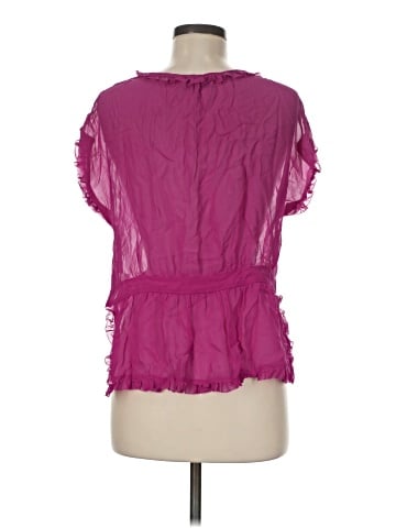 Julie Haus Short Sleeve Silk Top (view 2)
