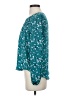 Gibson 100% Polyester Teal Long Sleeve Blouse Size S - photo 5