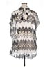 Trina Turk 100% Polyester Silver Poncho Size XL - photo 1
