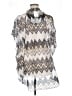 Trina Turk 100% Polyester Silver Poncho Size XL - photo 2