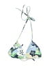 Roxy Floral Blue Swimsuit Top Size L - photo 1