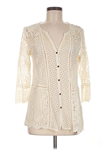 Lucky Brand 3/4 Sleeve Button-Down Shirt (view 1)
