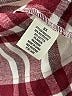 No Comment Plaid Burgundy Long Sleeve Blouse Size 3X - photo 8