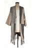 Blu Pepper 100% Polyester Gray Poncho Size M - photo 1
