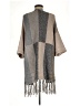 Blu Pepper 100% Polyester Gray Poncho Size M - photo 2