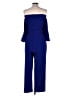 Eliza J Color Block Blue Jumpsuit Size 16 - photo 2
