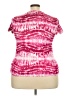 Danskin Now 100% Polyester Tie-dye Pink Short Sleeve T-Shirt Size 20 - photo 2