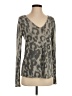 Mystree Animal Print Gray Pullover Sweater Size S - photo 1