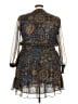MICHAEL Michael Kors Paisley Blue Cocktail Dress Size XXL - photo 2