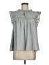Lands' End 100% Polyester Gray Sleeveless Blouse Size M - photo 1