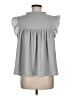 Lands' End 100% Polyester Gray Sleeveless Blouse Size M - photo 2