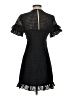 BCBGeneration 100% Polyester Checkered-gingham Black Cocktail Dress Size 0 - photo 2