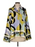 Zara 100% Polyester Print Green 3/4 Sleeve Blouse Size XS - photo 1