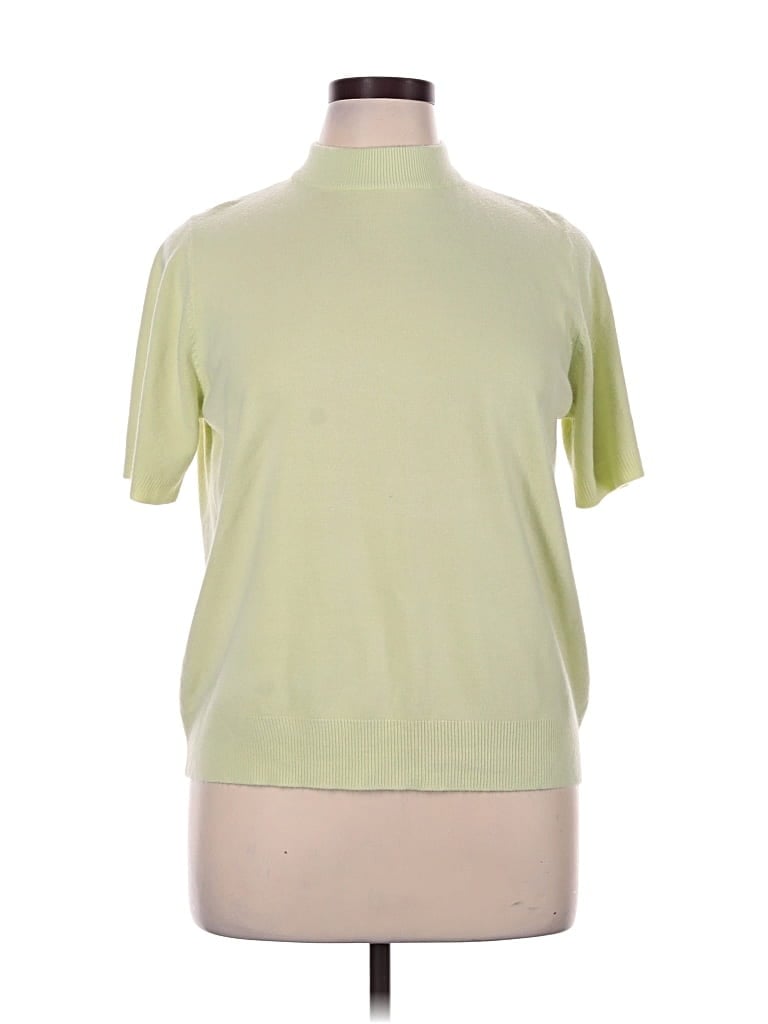 Pre-owned Sag Harbor Turtleneck Sweater In Green