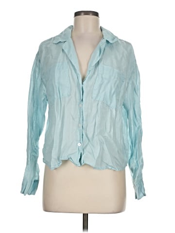 Madewell Resort Long-Sleeve Shirt in Ramie (view 1)