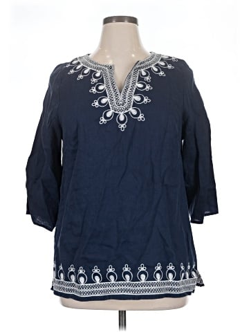 Saint Tropez West 3/4 Sleeve Blouse (view 1)