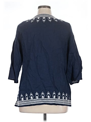 Saint Tropez West 3/4 Sleeve Blouse (view 2)