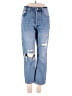 On Twelfth 100% Cotton Hearts Blue Jeans Size 27 waist - photo 1