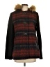 Elevenses Plaid Red Coat Size S - photo 1