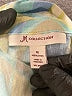 JM Collection 100% Linen Blue 3/4 Sleeve Blouse Size 16 - photo 7