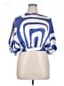 Worthington 100% Polyester Blue 3/4 Sleeve Blouse Size XL (petite) - photo 1