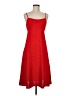Originality 100% Polyester Solid Red Casual Dress Size M - photo 1