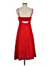 Originality 100% Polyester Solid Red Casual Dress Size M - photo 2