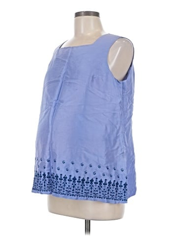 Motherhood Sleeveless Silk Top (view 1)