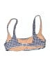 J.Crew Checkered-gingham Blue Swimsuit Top Size M - photo 2