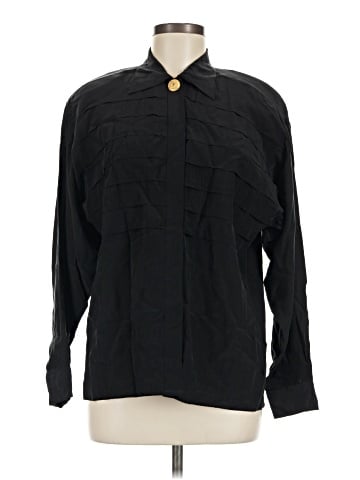 Pierre Cardin Long Sleeve Silk Top (view 1)