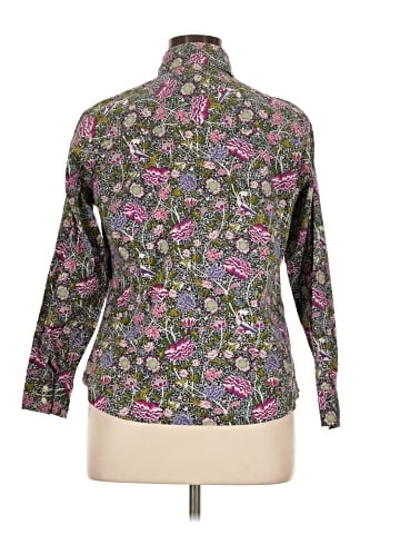 Talbots Outlet 3/4 Sleeve Button-Down Shirt (view 2)