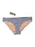 J.Crew Checkered-gingham Tan Swimsuit Bottoms Size M - photo 1