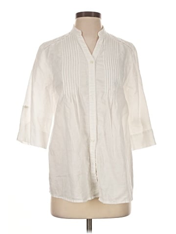 J. McLaughlin 3/4 Sleeve Button-Down Shirt (view 1)