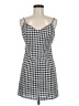 Forever 21 100% Polyester Checkered-gingham Gray Casual Dress Size M - photo 1